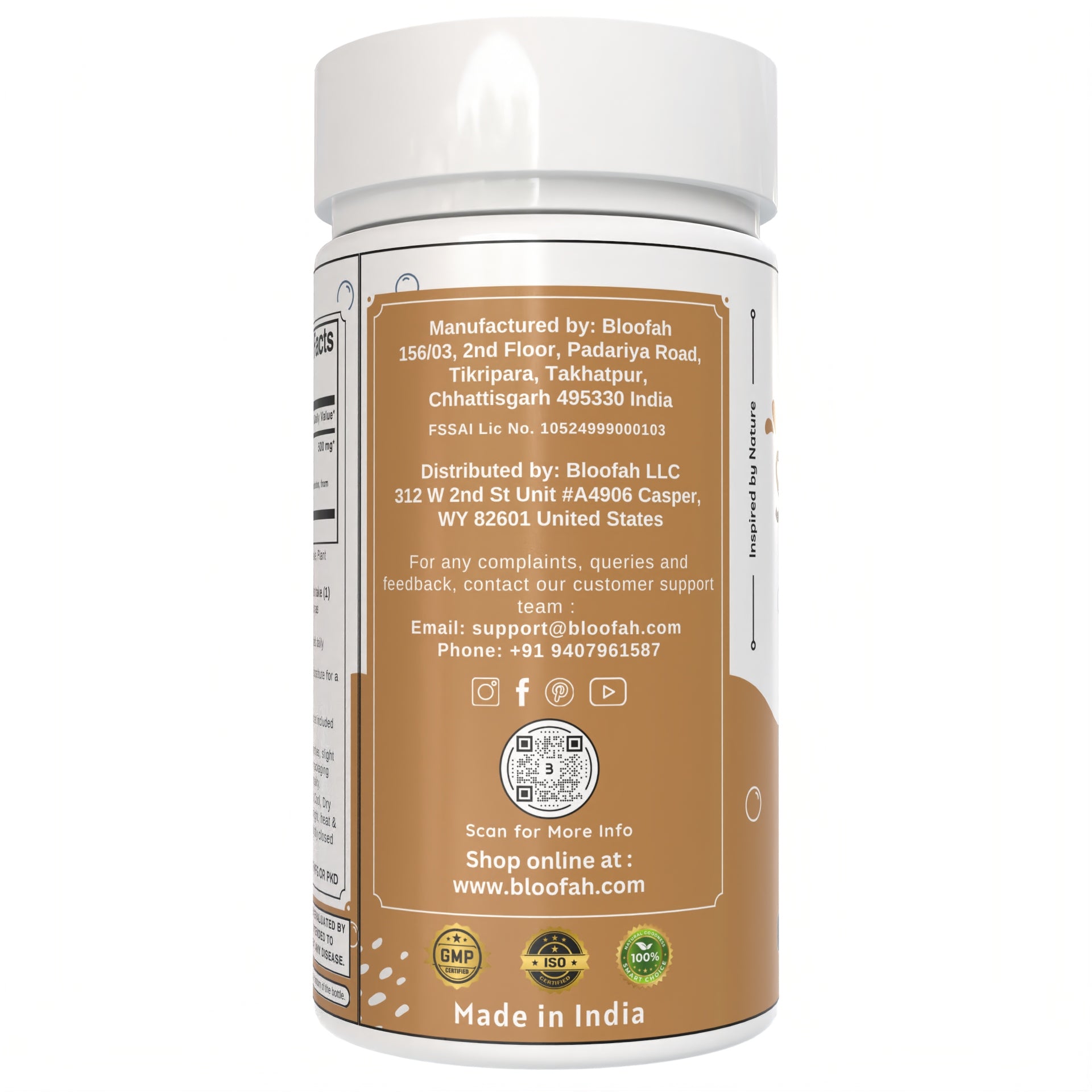 Bloofah Shatavari Root Capsules 500mg | 10:1 Extract Powder Eq. to 5000mg | Premium Herbal Supplement | Natural Asparagus racemosus for General Vitality | Non-GMO, Gluten-Free