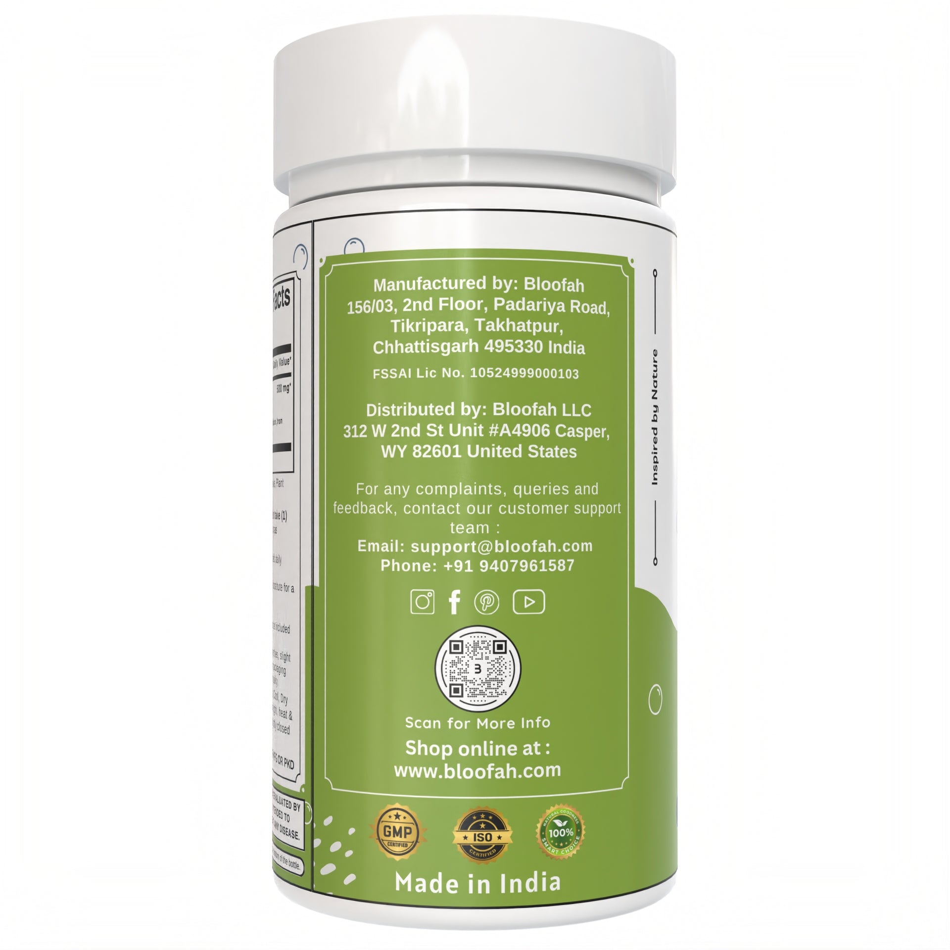 Bloofah Banana Capsules 500mg | 100% Pure Dried Banana Fruit Extract (Musa sp.) Powder Per Serving Eq. to 5000mg | Gluten Free Natural Herbal Supplement Rich in Potassium