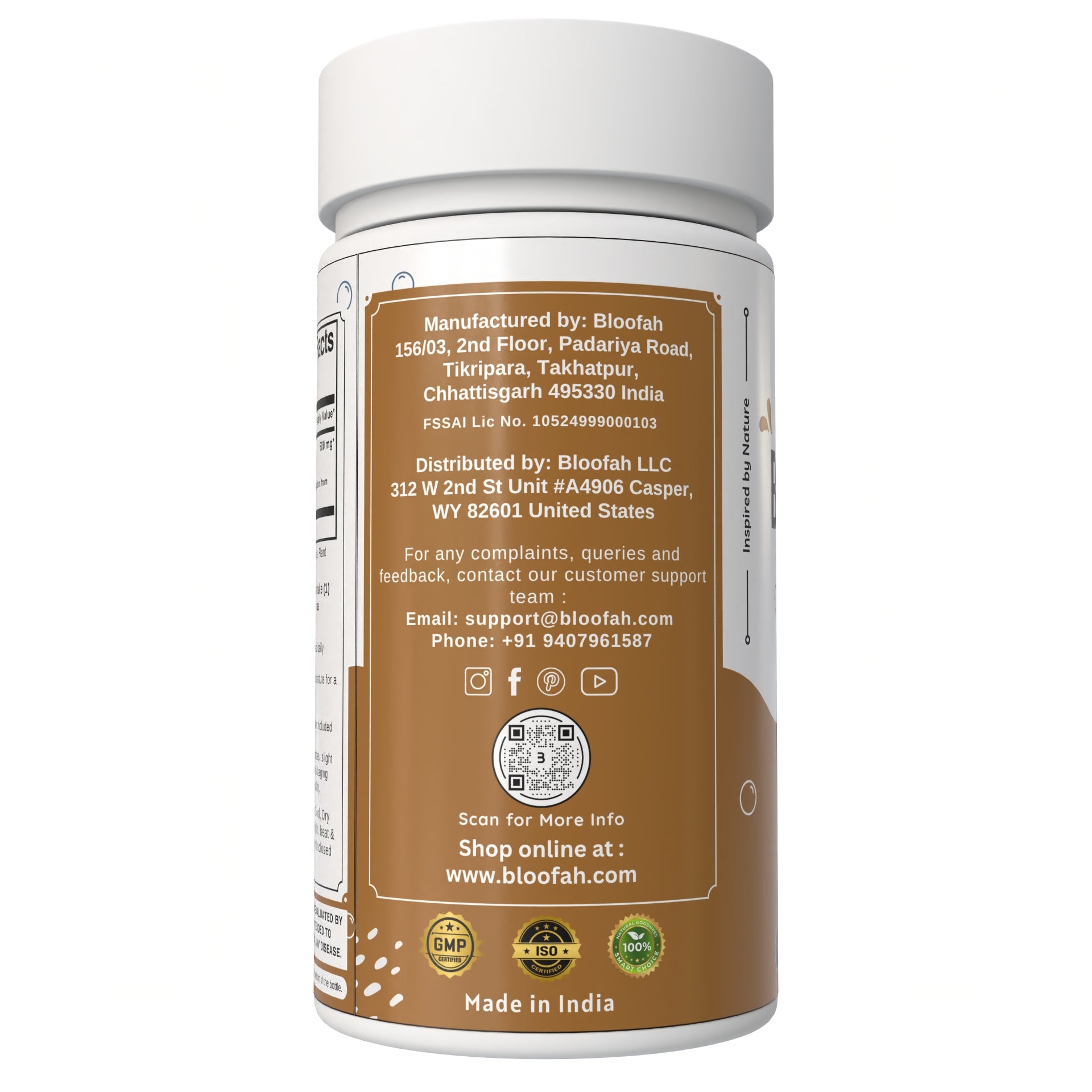 Bloofah Bibhitaki Capsules 500mg | 100% Natural Bibhitaki (Terminalia bellirica) Fruit Powder Extract 10:1 Per Serving 5000mg | Gluten Free & Non-GMO Formula for Overall Health Wellness